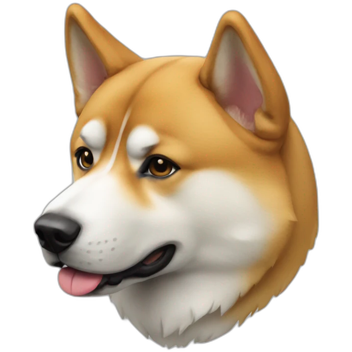 Dog akita inu full-height emoji