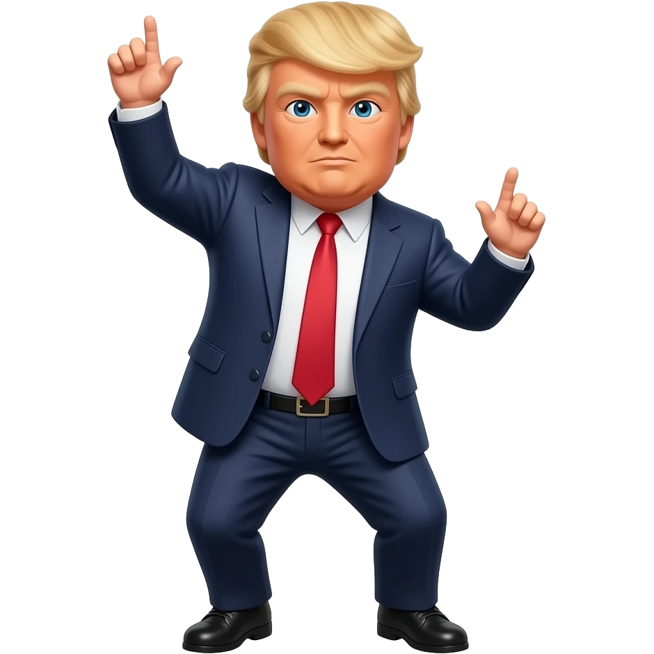 Donald Trump dancing emoji