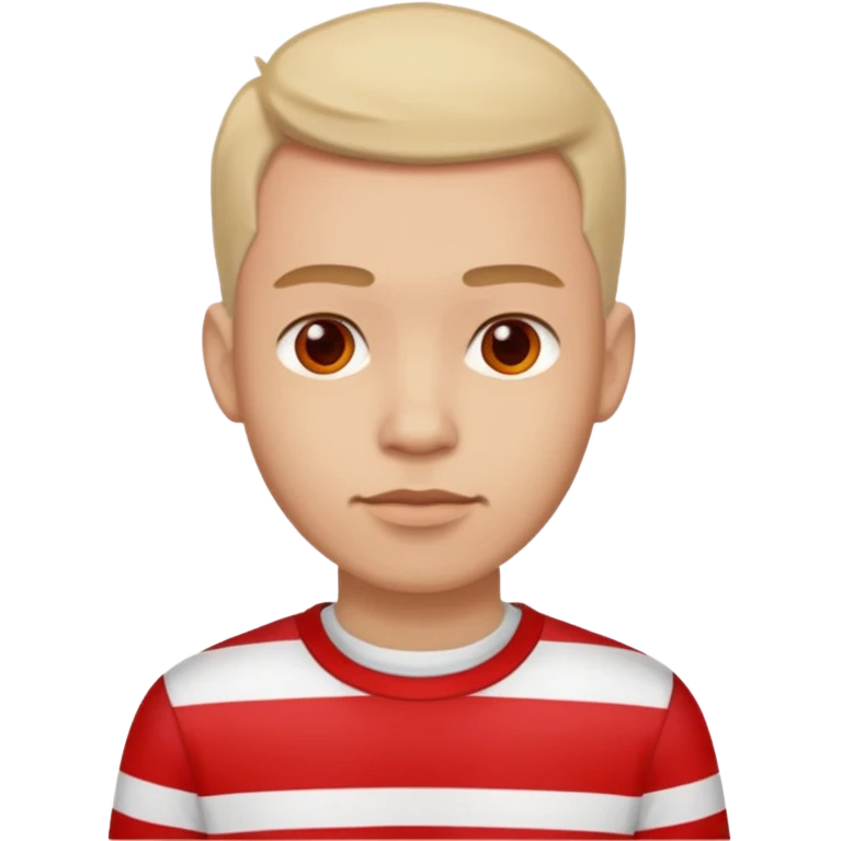 Men with Shirt have red Strip emoji