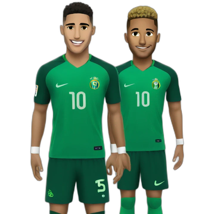 Hakimi et neymar emoji