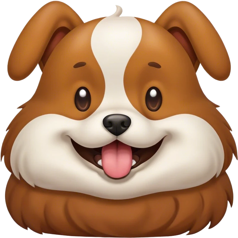 Dog pooping emoji