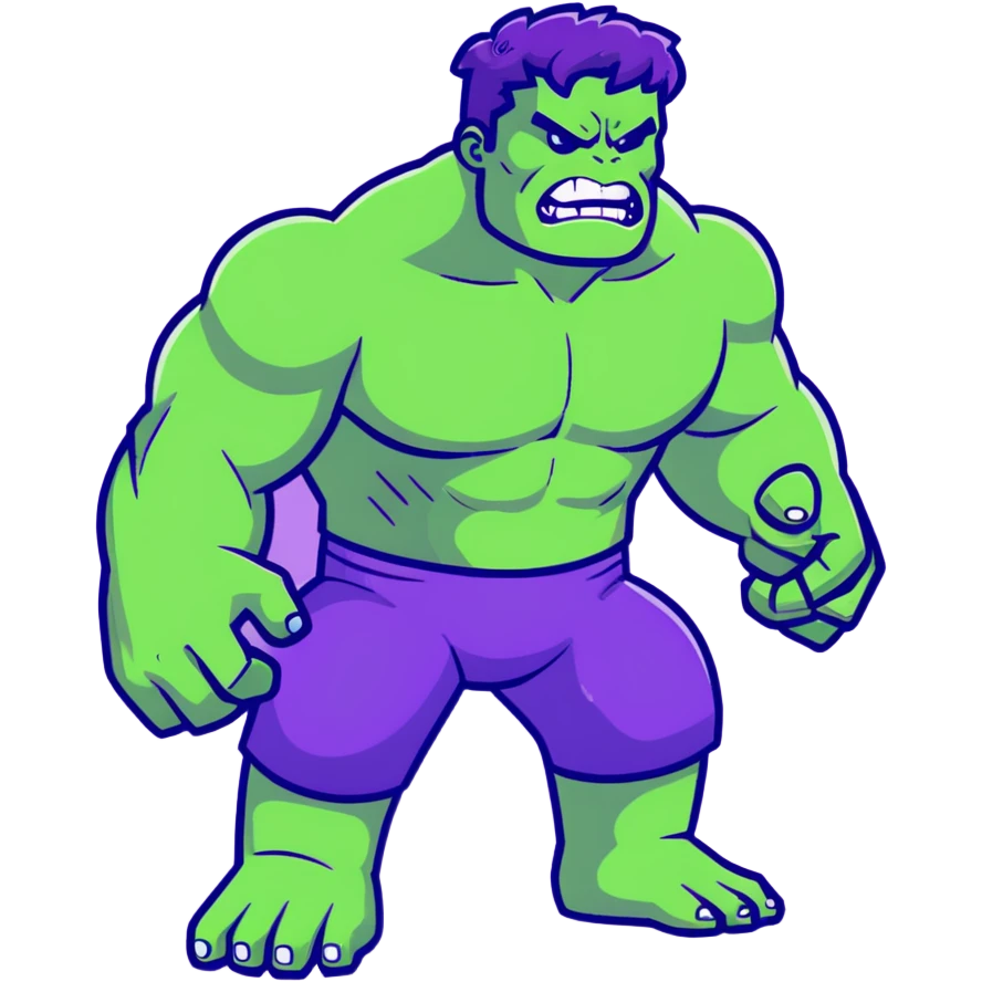 Purple hulk emoji
