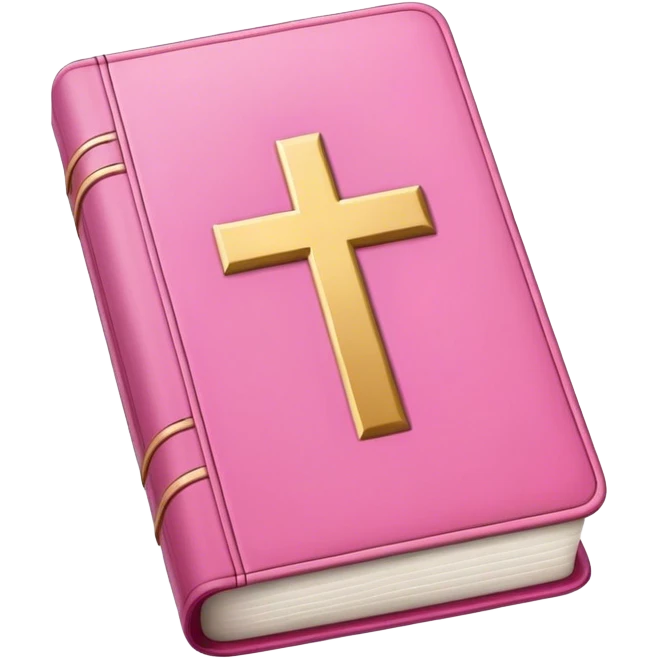 Pink bible emoji