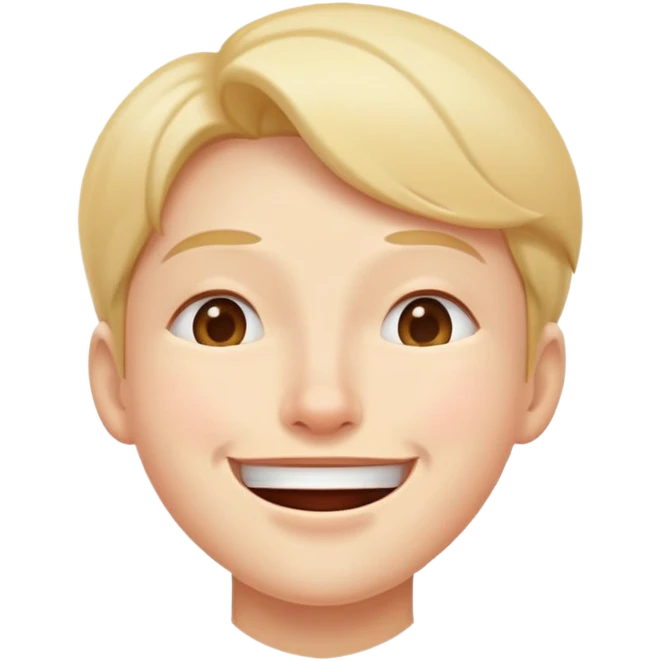 Smile looking up with mouth shut going down  emoji