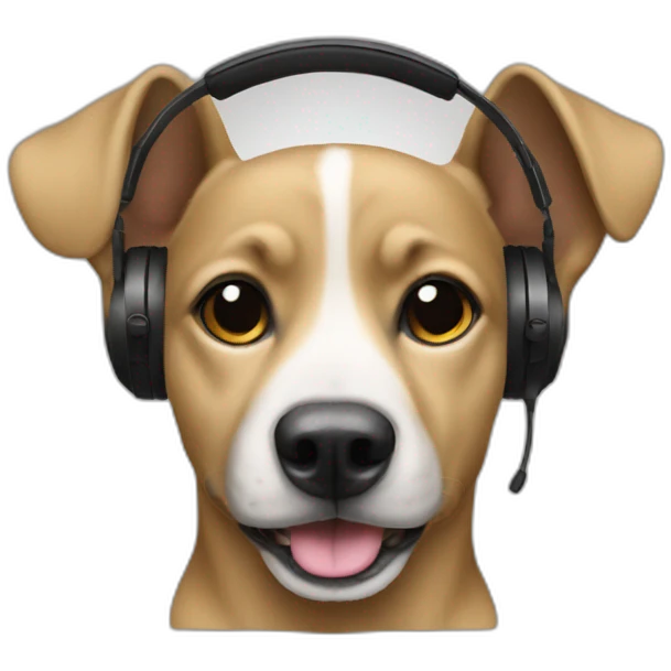 perro dj emoji