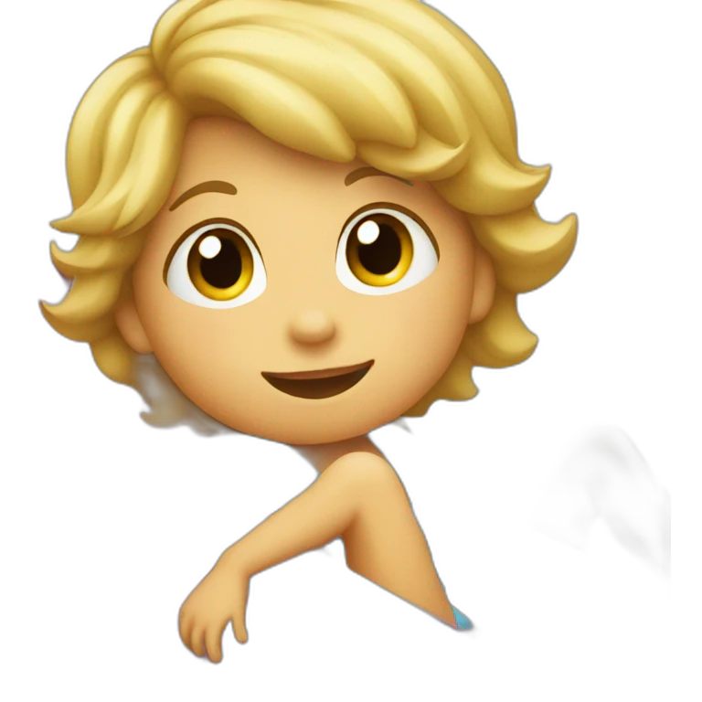 toddler on slide emoji