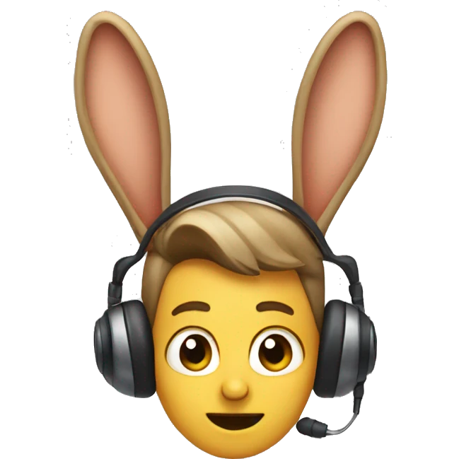 Big ears listening emoji