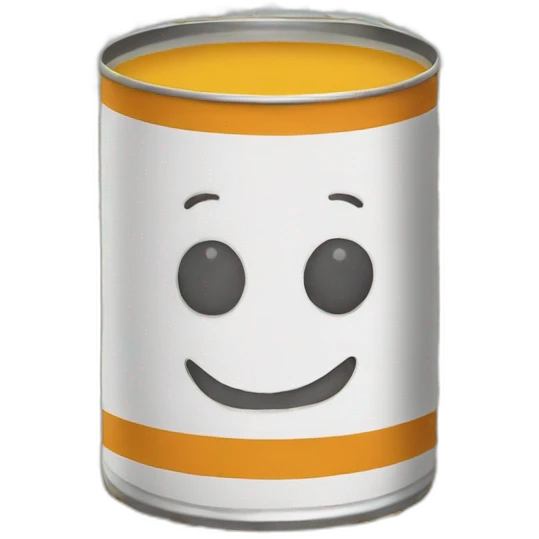 Huge young cans of soup emoji