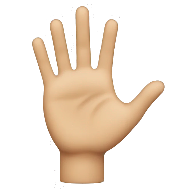 give a hand emoji