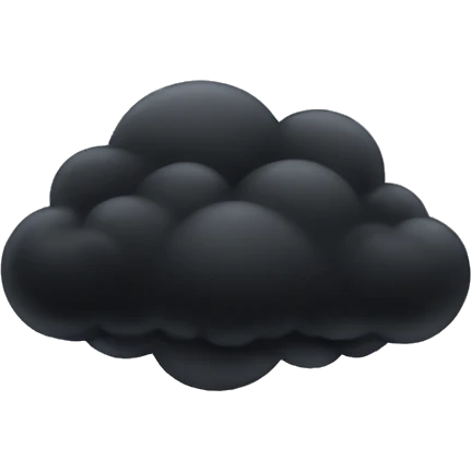 Black cloud emoji