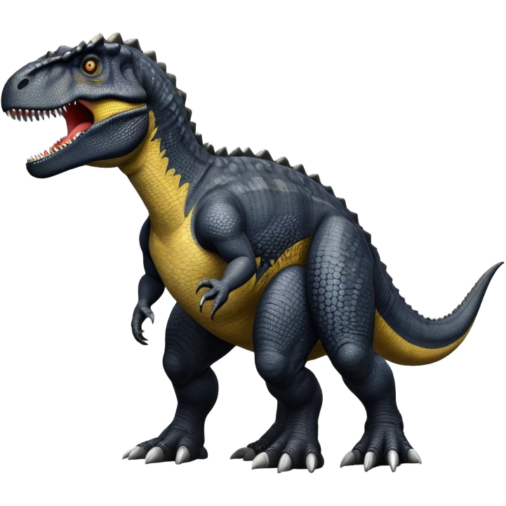 Black giganotosaurus emoji