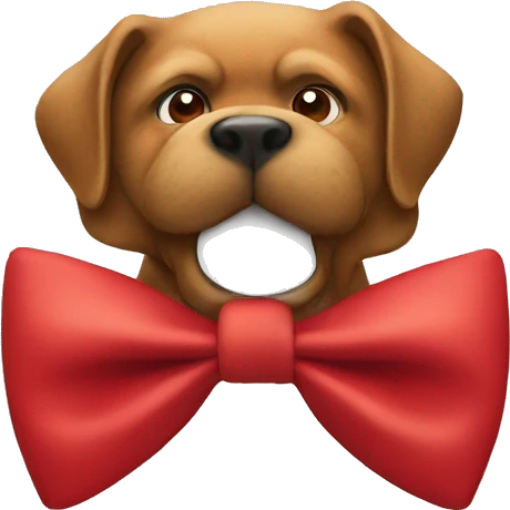 Red bow tie  emoji