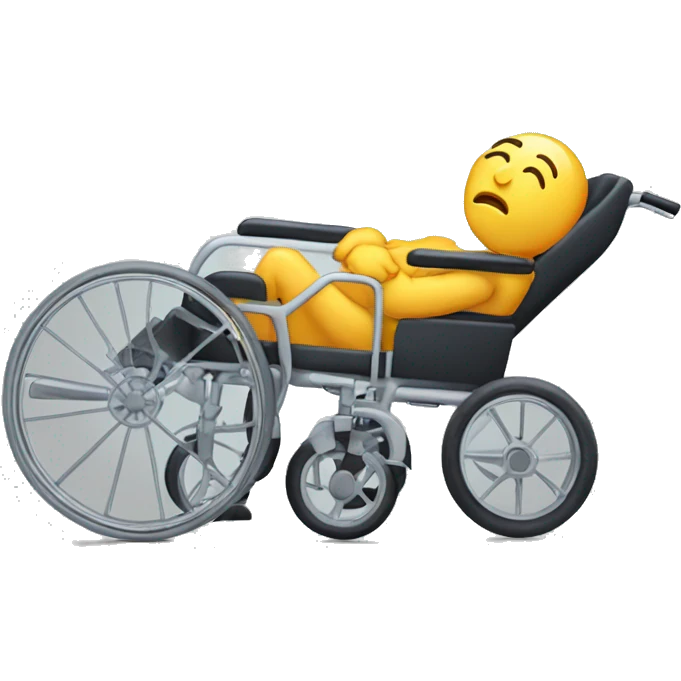 Wheelchair sleeping emoji