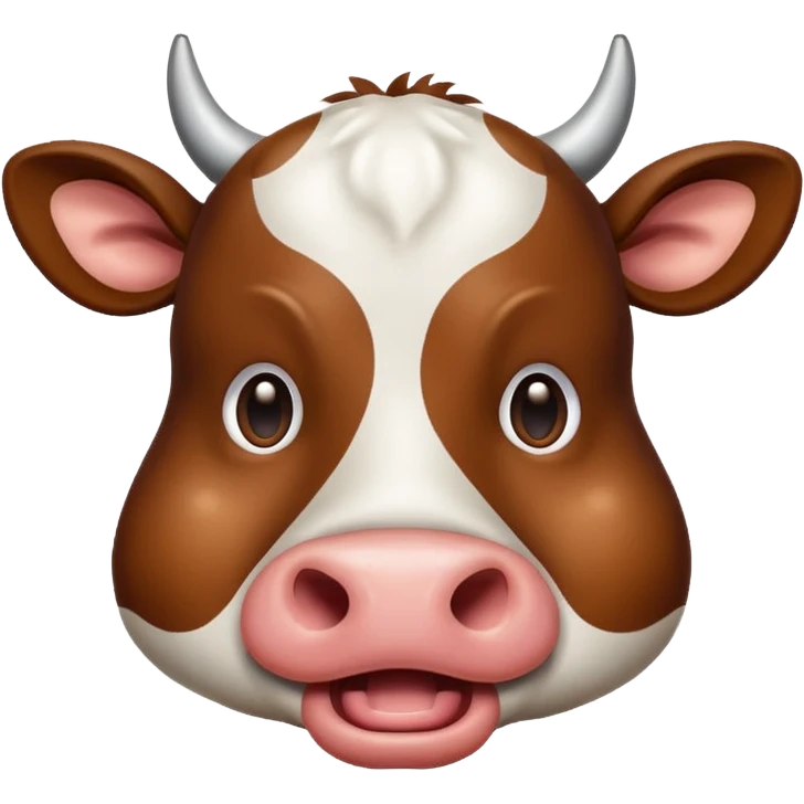Open mouth cow emoji