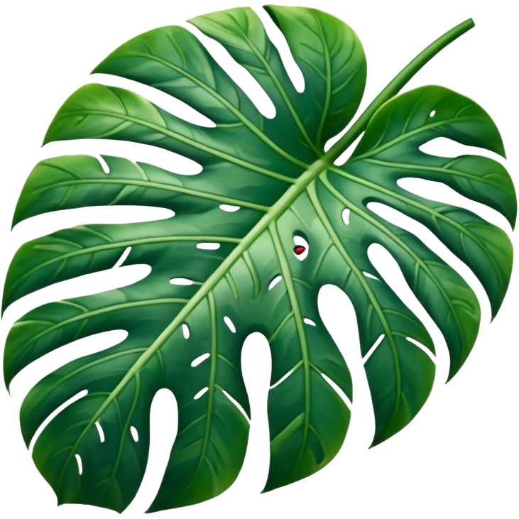 monstera variegata leaf emoji
