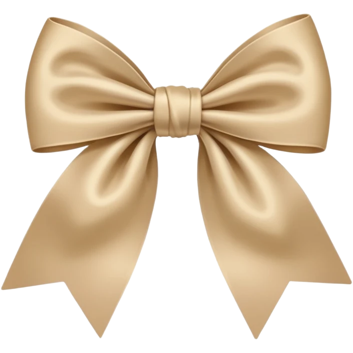 Beige bow emoji