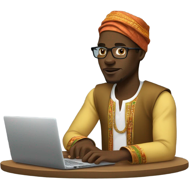 a nigerian programmer emoji