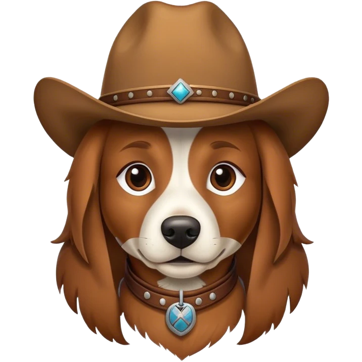 Cowboy dog emoji