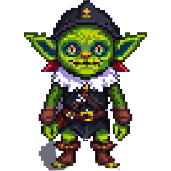 Steven Miller as a goblin pixel art emoji