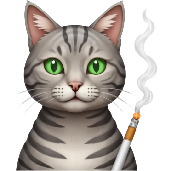 cat smoking weed emoji