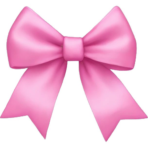 Pink bow emoji