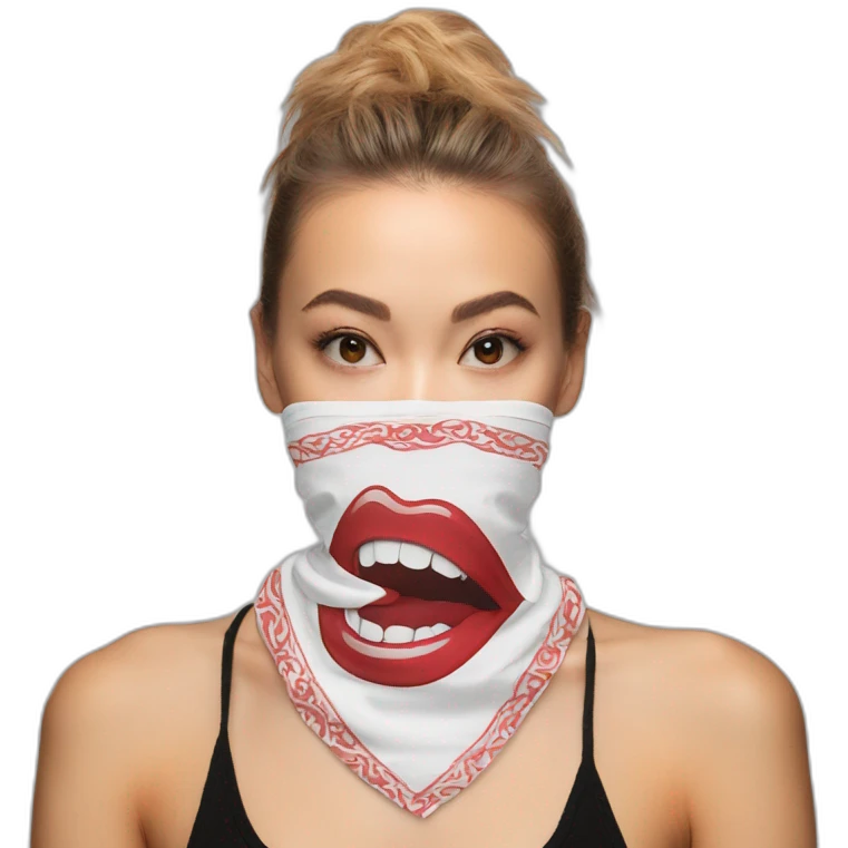 mouth bandana emoji