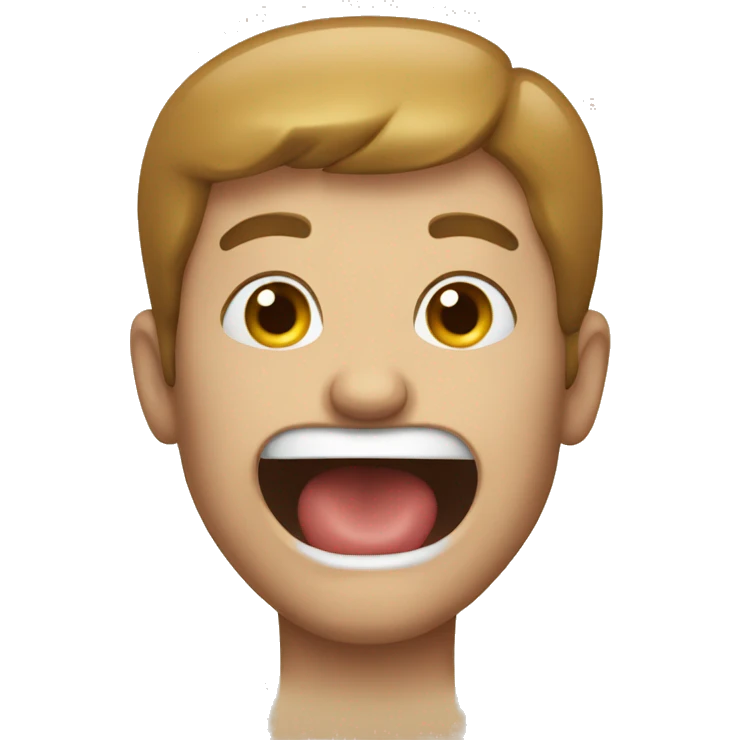 Guy drooling  emoji