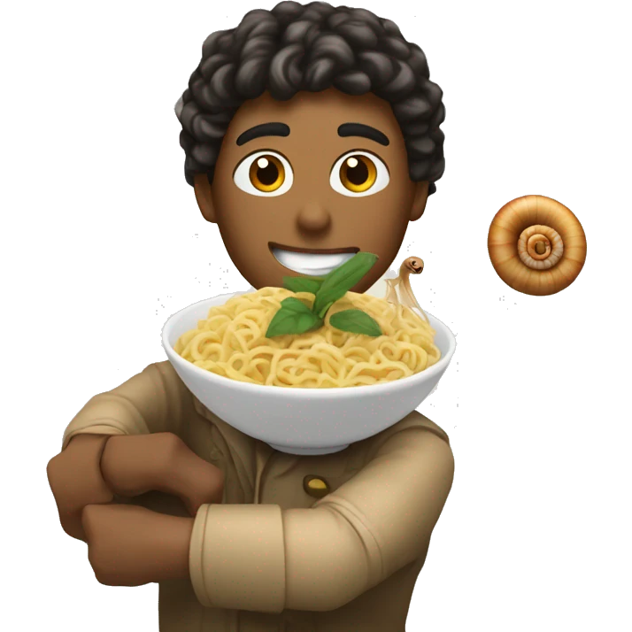 coco with river snail noodles emoji