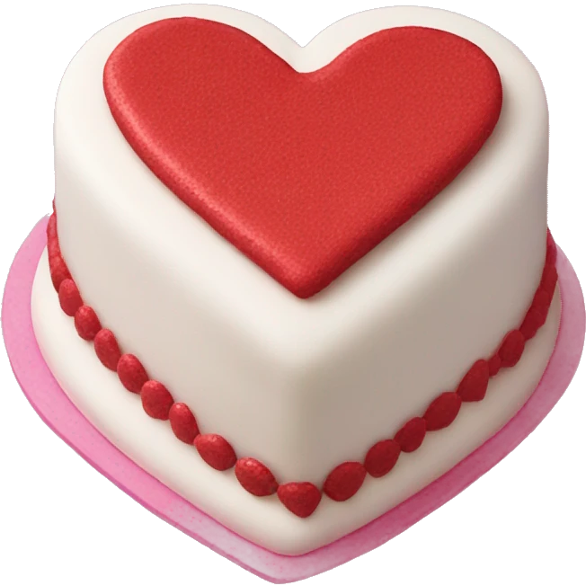heart shaped cake  emoji