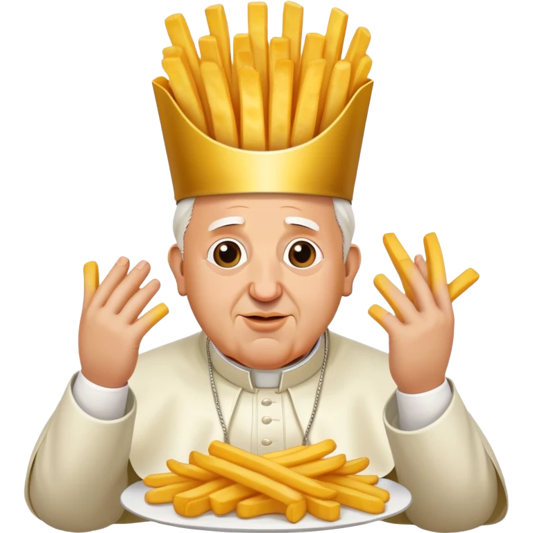 The pope if he was french fries emoji