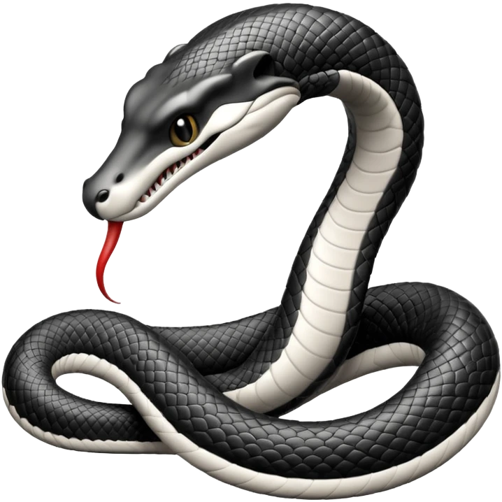 Faça o ouroboros a cobra comendo seu próprio rabo em preto e branco de forma bonita emoji