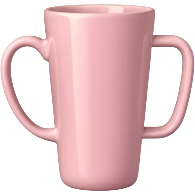 Can u create a cute and aesthetic pastel pink tall coffee mug to add to my caption emoji