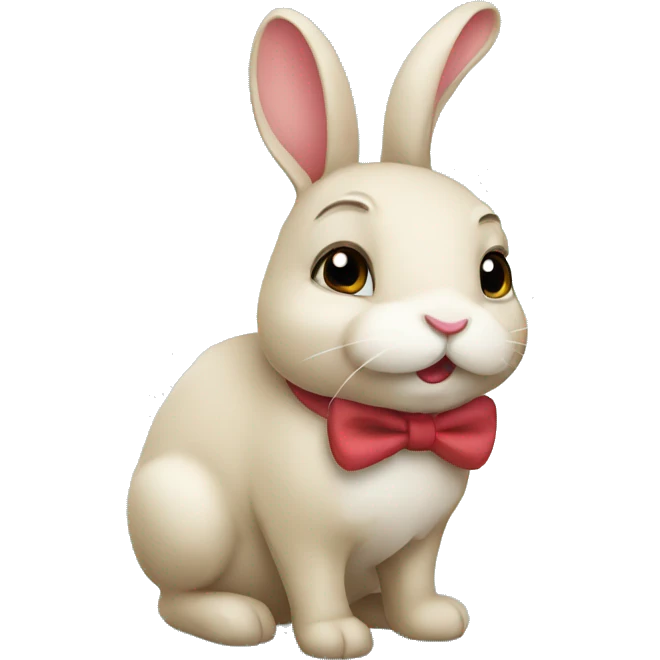 In love bunny emoji