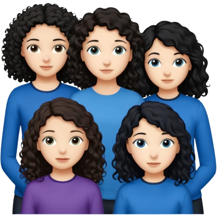 Algo de Disney y por detrás o delante pon a quatro chicas: una con el pelo largo rizado marrón , otra con el pelo muy corto negro, como un chico, otra con el pelo mediano liso marrón con ojos azulesy otra con el pelo negro largo liso . Es para el viaje emoji