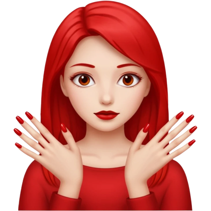 Girly pop with extra Long nails emoji