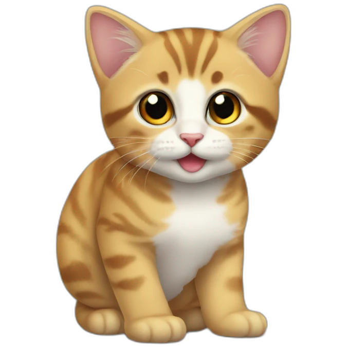 Baby çat and heard emoji