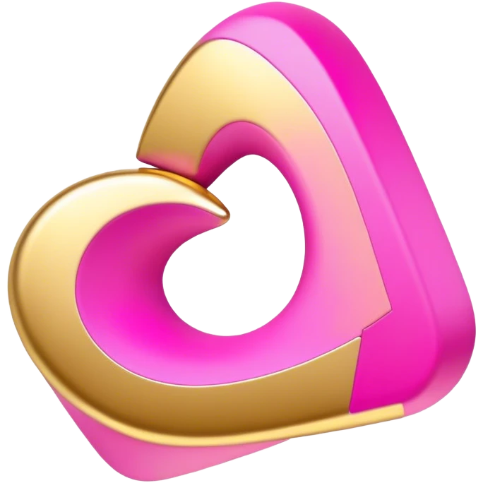 belief gold pink emoji