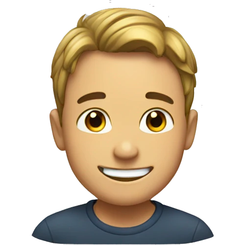 A boy smile  emoji