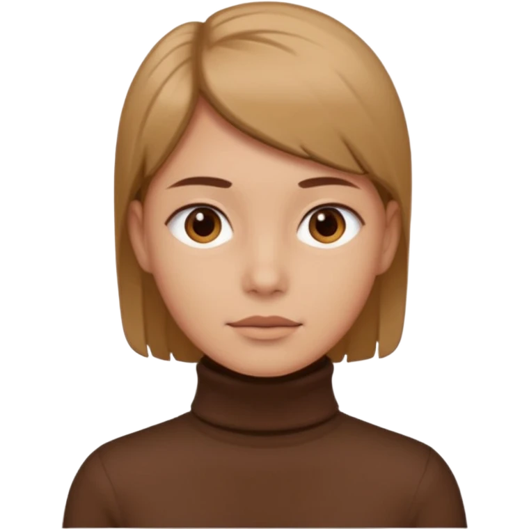 create an emoji, brown turrleneck emoji