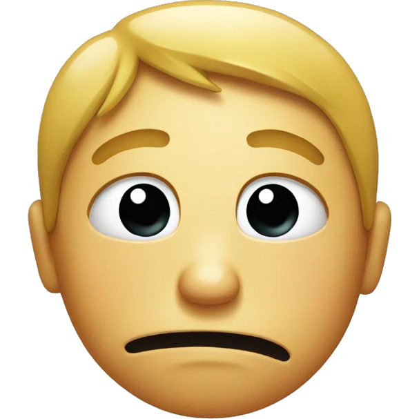 Grossed out face emoji
