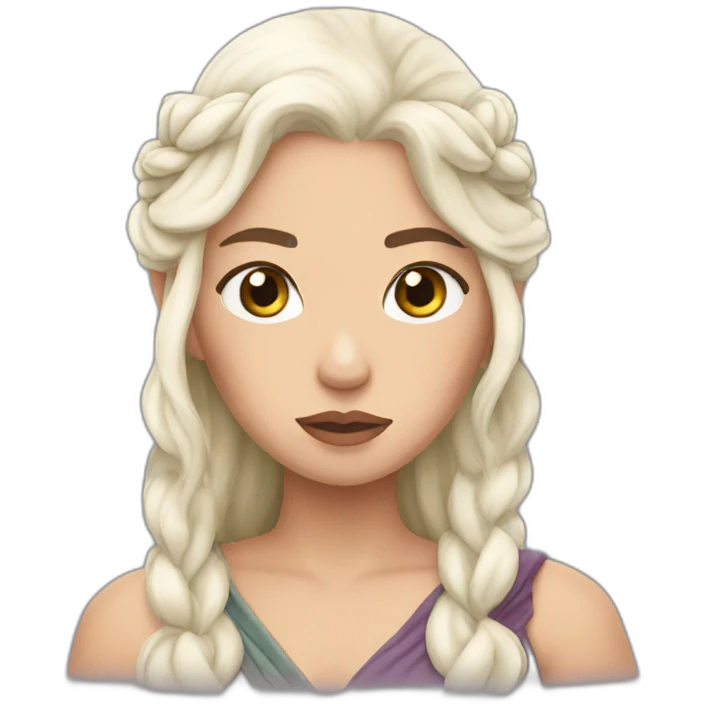 Daenerys with hand on the face emoji