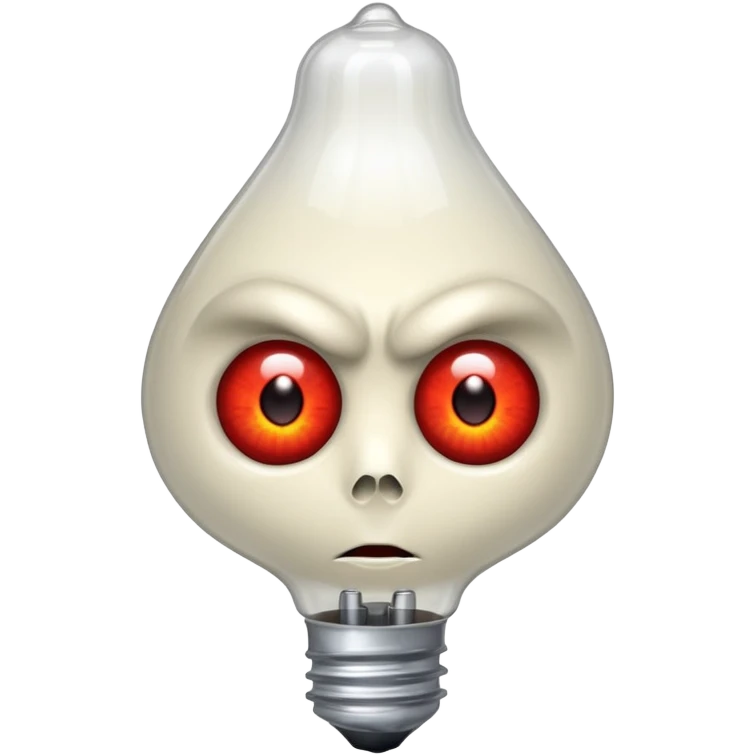 bulb with vampire eyes emoji