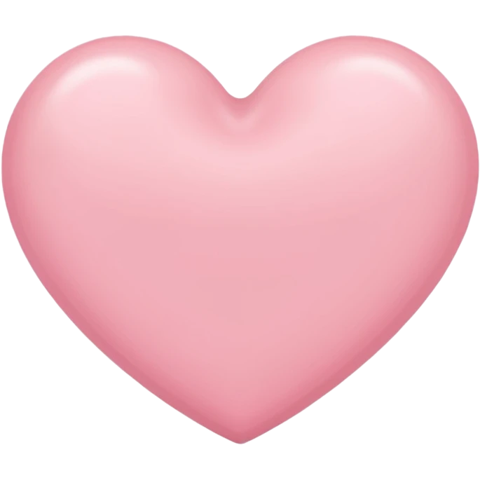 Soft baby pink heart emoji