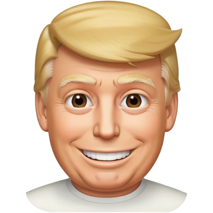 Голый Трамп с большим членом до колен улыбается   emoji