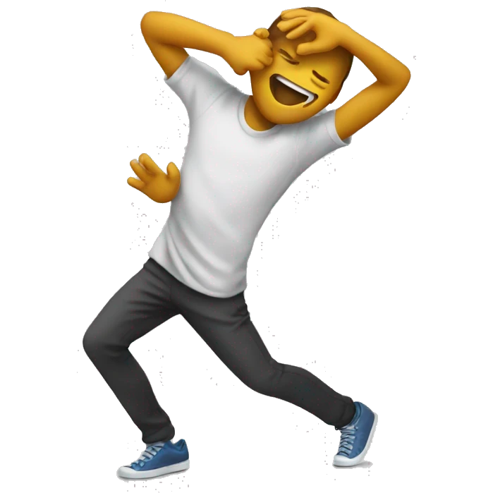 face doing the dab emoji