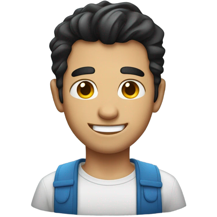 handsome man winking emoji
