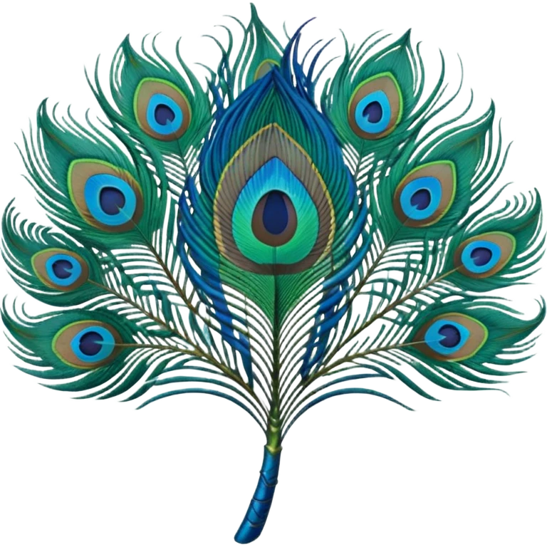 Peacock feather emoji