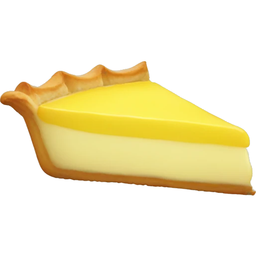 Lemon tart emoji