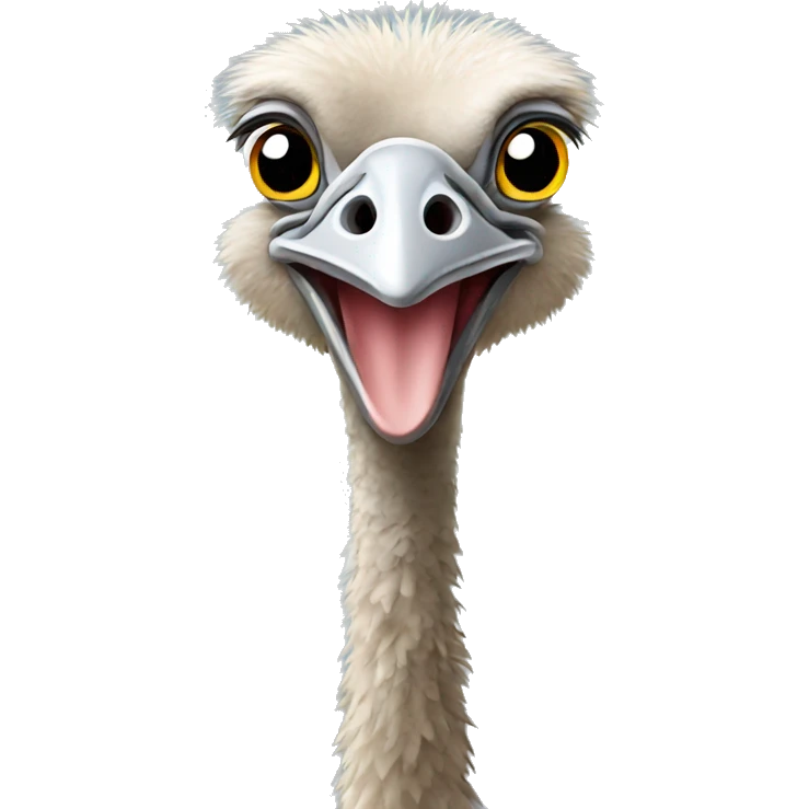 Ostrich standing emoji