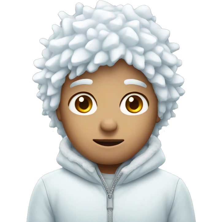 White freezing heart emoji